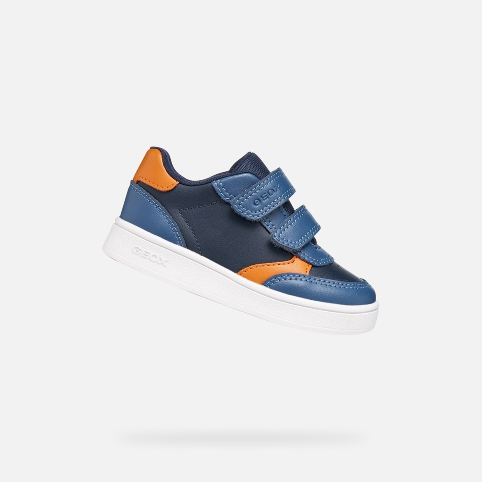 Geox GEOX - Synthetic leather shoes 'B. Eclyper - Navy/Orange'