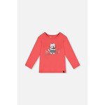 Deux par Deux DEUX PAR DEUX - T-shirt manches longues rose corail avec imprimé de chat