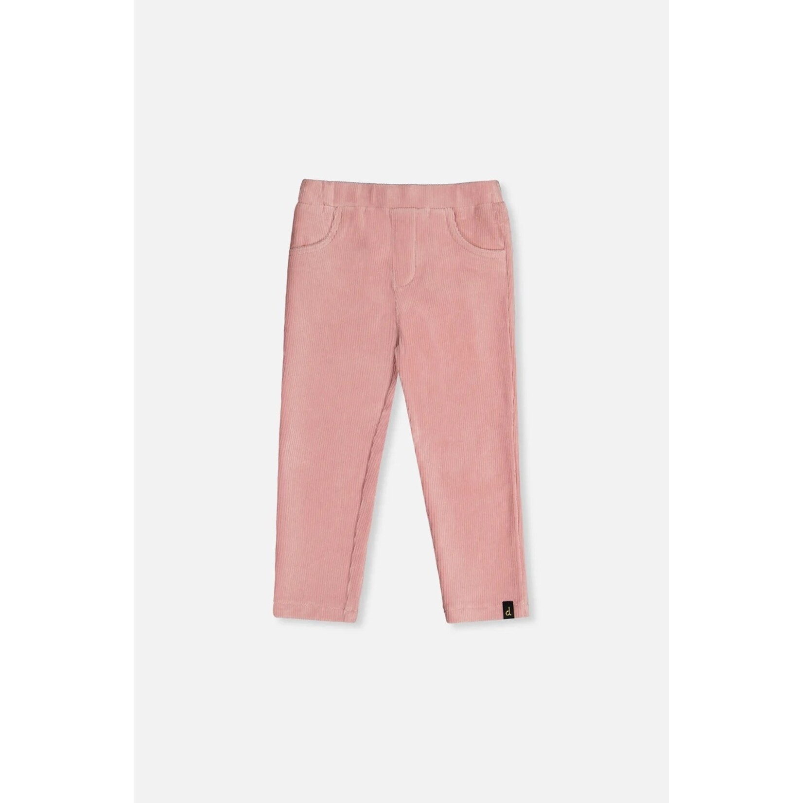 Deux par Deux DEUX PAR DEUX - Pale dusty pink stretch velvet treggings