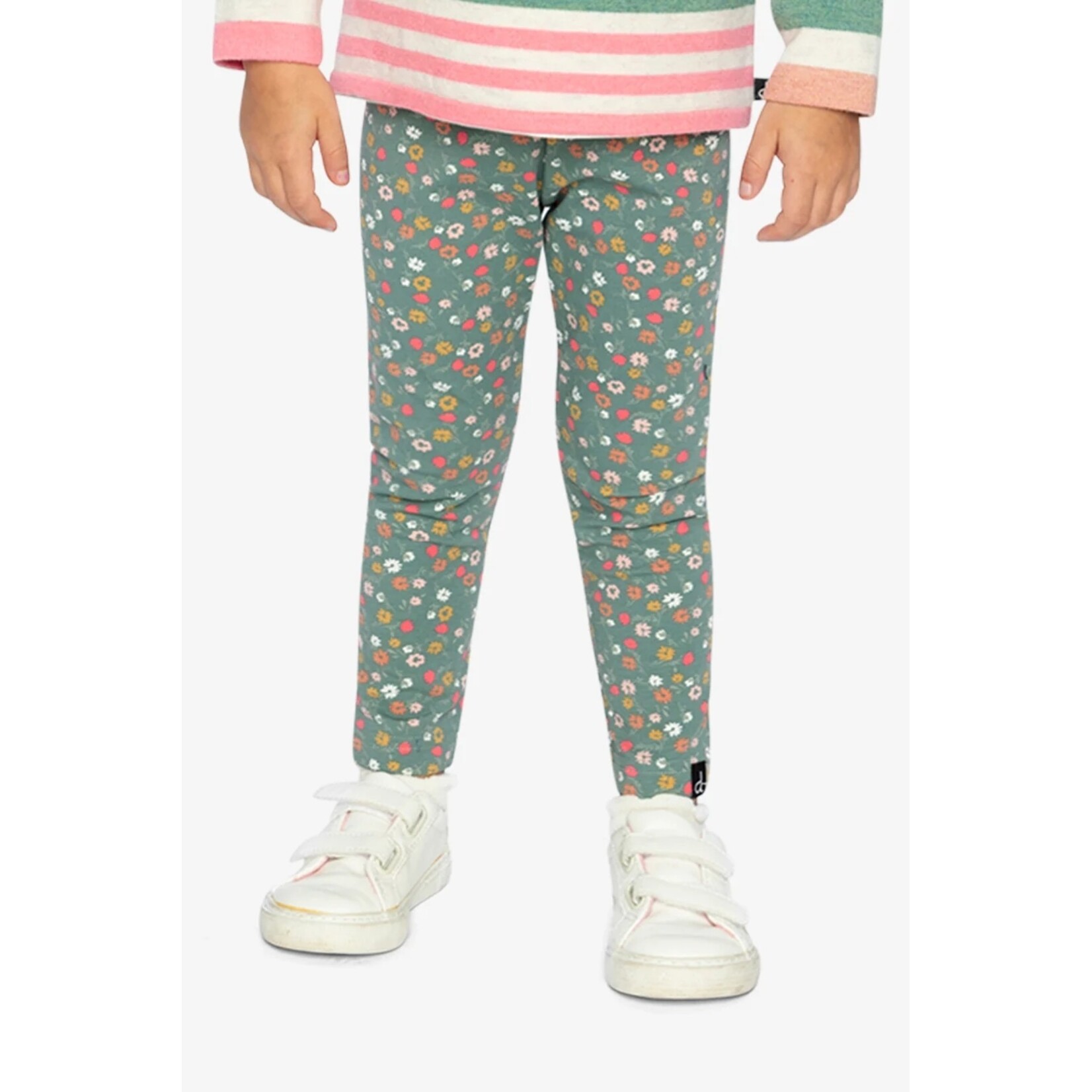 Deux par Deux DEUX PAR DEUX - Green floral print leggings