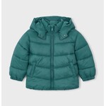 Mayoral MAYORAL - Ultra-lightweight mid-season quilted coat in grey-green with detachable hood