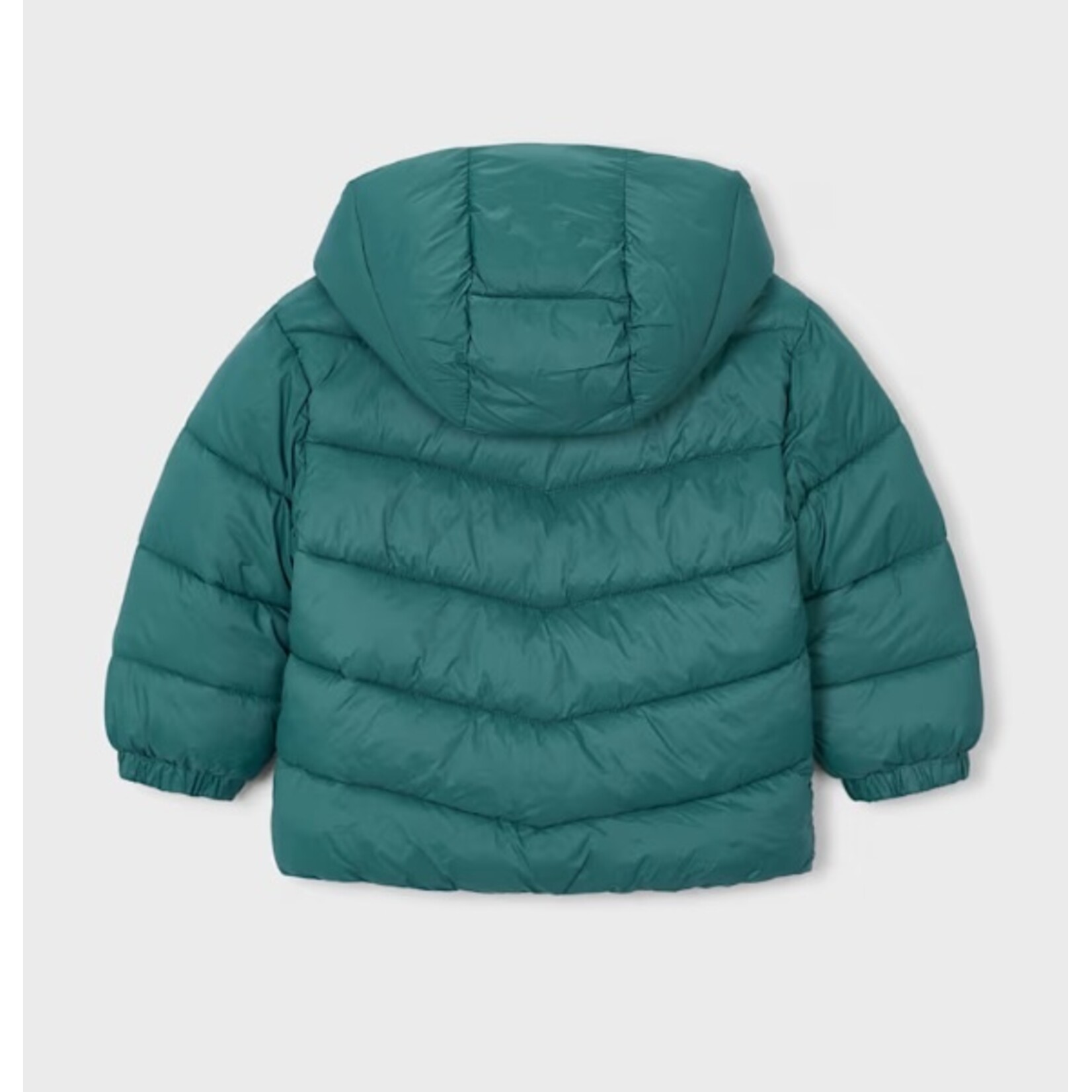 Mayoral MAYORAL - Manteau matelassé mi-saison vert-de-gris ultra léger avec capuche détachable