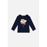 Deux par Deux DEUX PAR DEUX - T-shirt manches longues marine avec imprimé bouquet ballons  en cœurs brillants