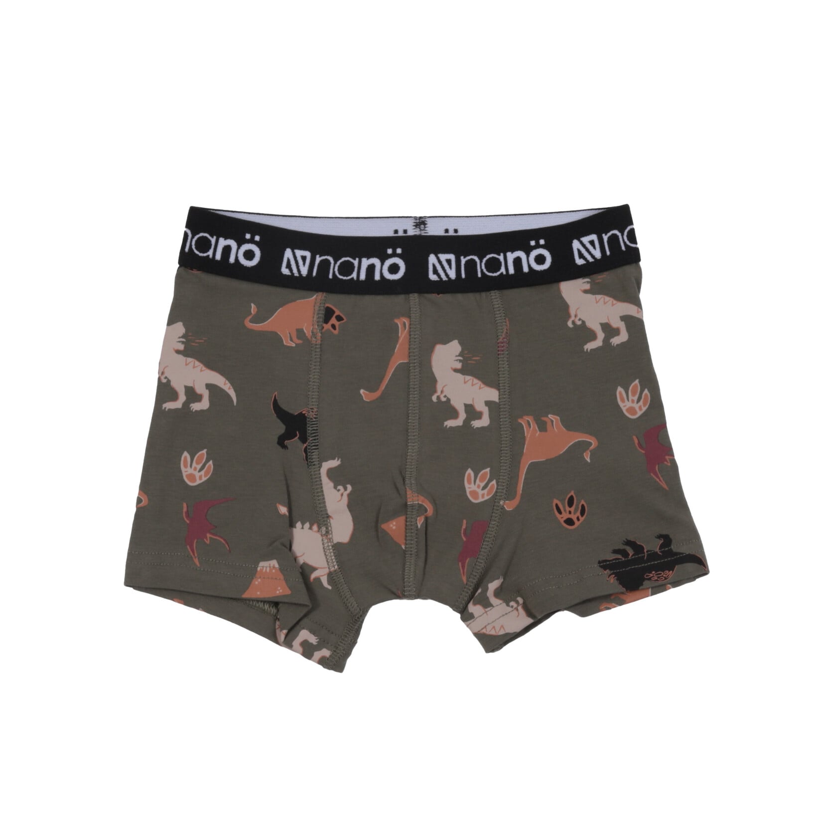 Nanö NANÖ - Lot de 2 boxers - noir et vert avec imprimé à inspiration dinosaures et cowboy