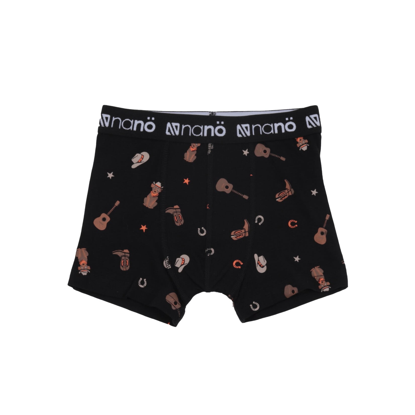 Nanö  NANÖ - Pack of 2 boxer shorts - black and green with dinosaur and cowboy-inspired print