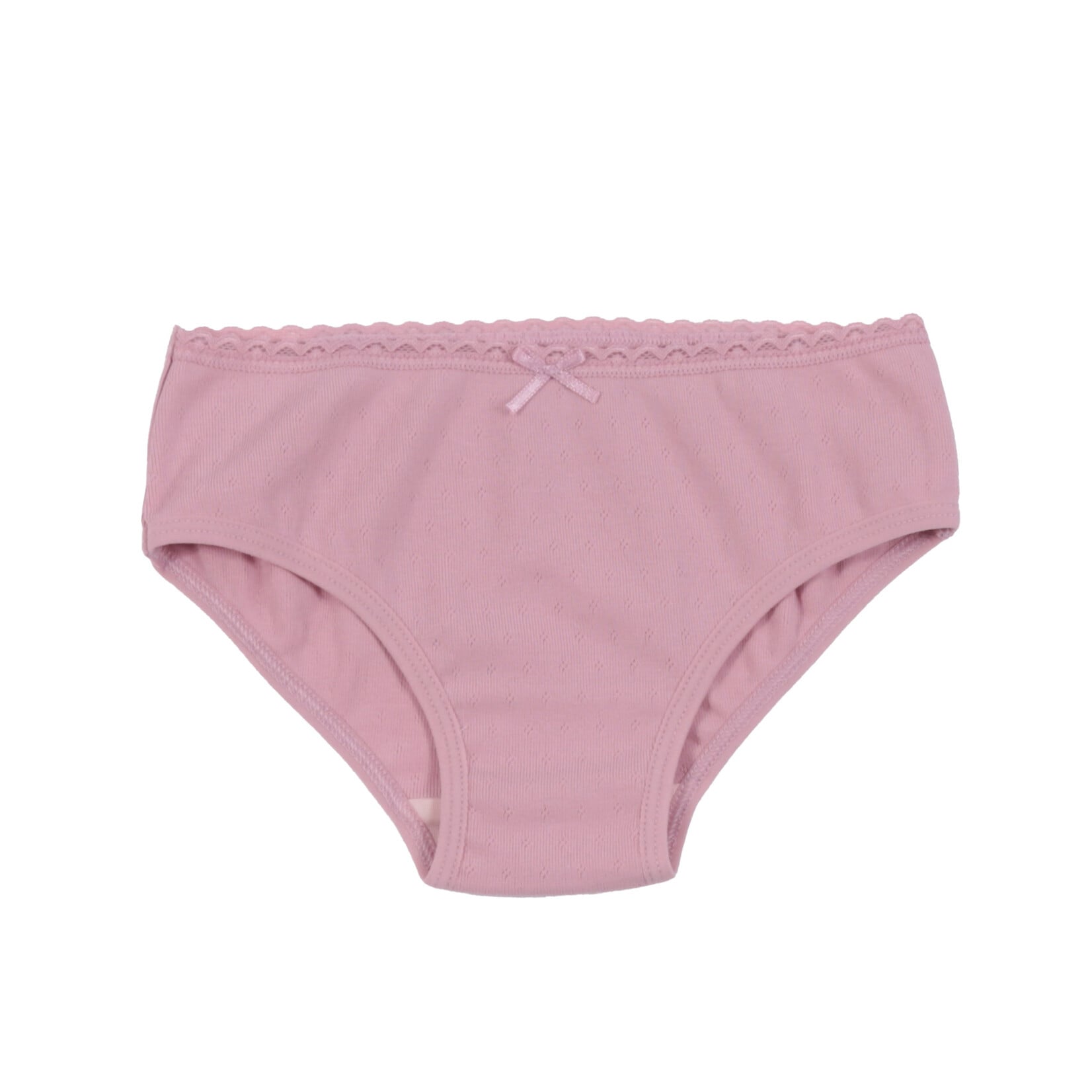 Nanö NANÖ - Lot de 3 culottes en pointelle 'Fleurs - Ivoire - Rose pâle - Rose foncé'