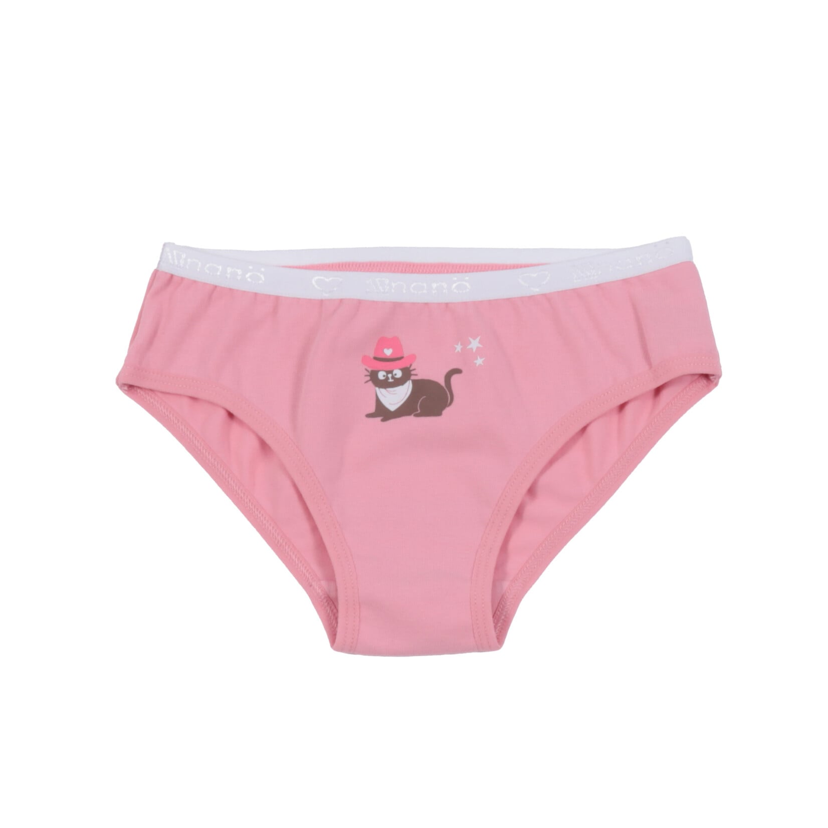 Nanö NANÖ - Set of 3 cat and cowboy-inspired underwear – Ivory - Pale pink - Bright pink