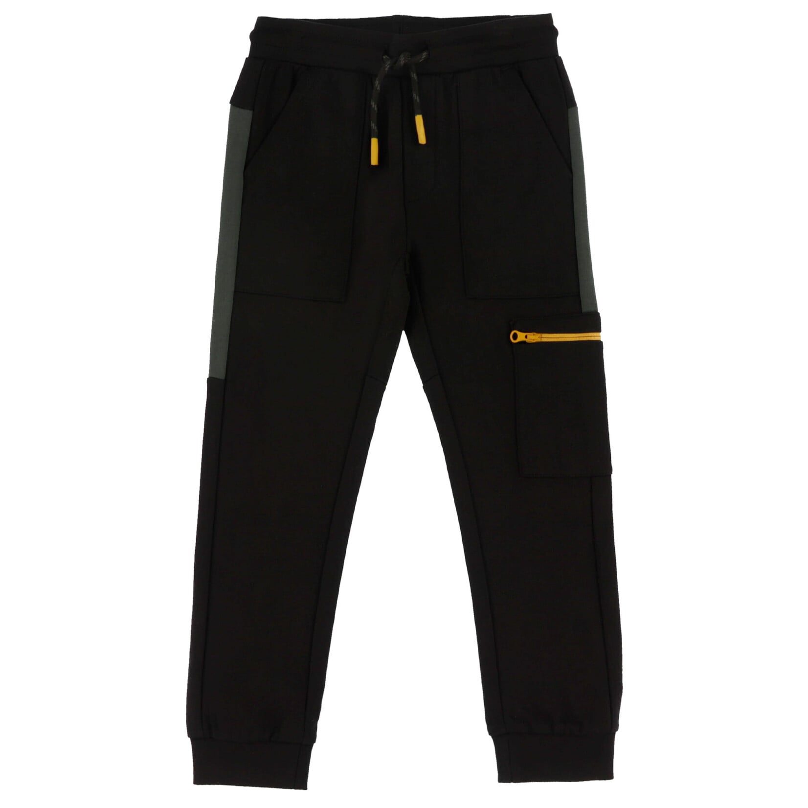 Nanö NANÖ - Pantalon de jogging en coton français uni noir 'Plein gaz!'