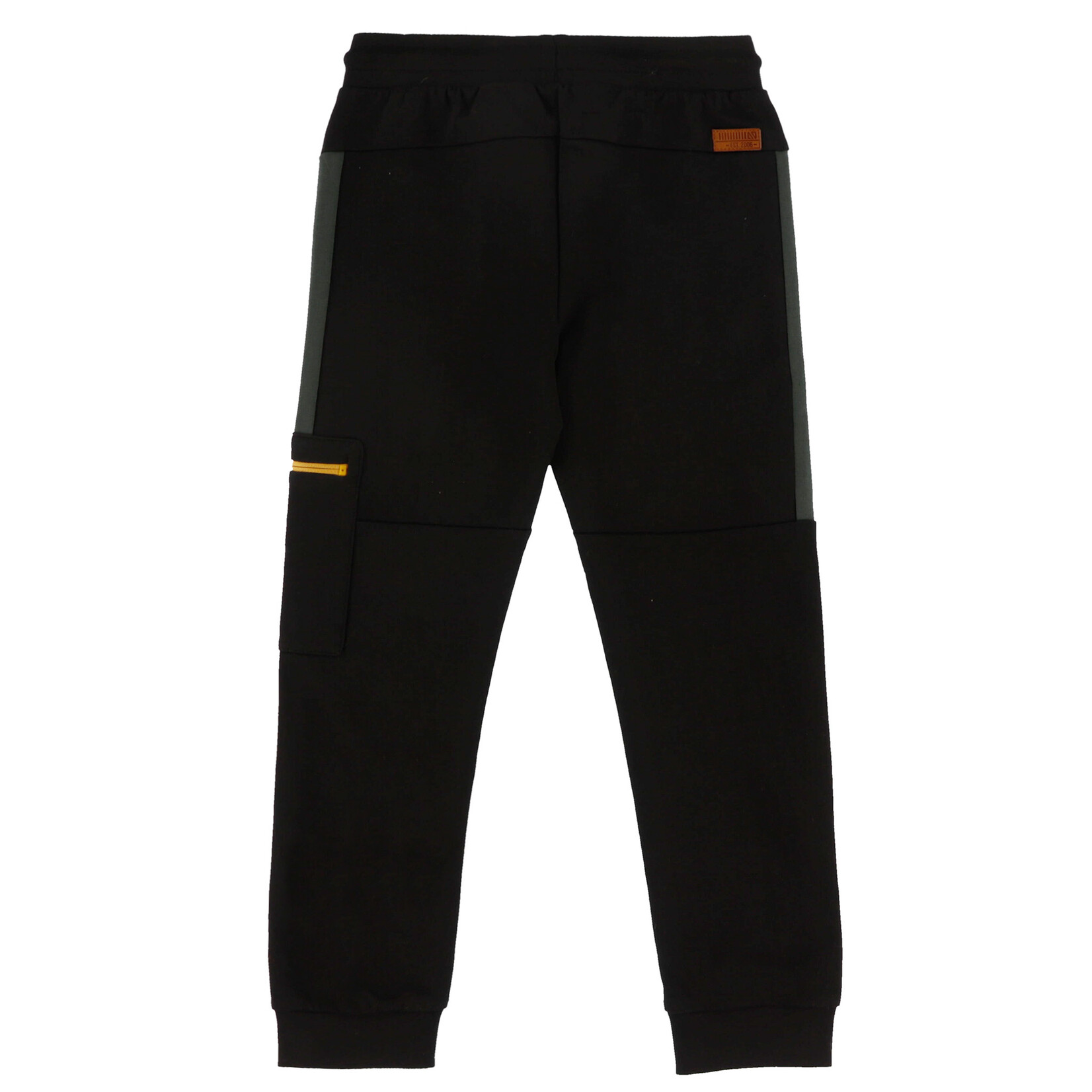 Nanö NANÖ - 'Plein gaz!' Solid black French cotton joggers