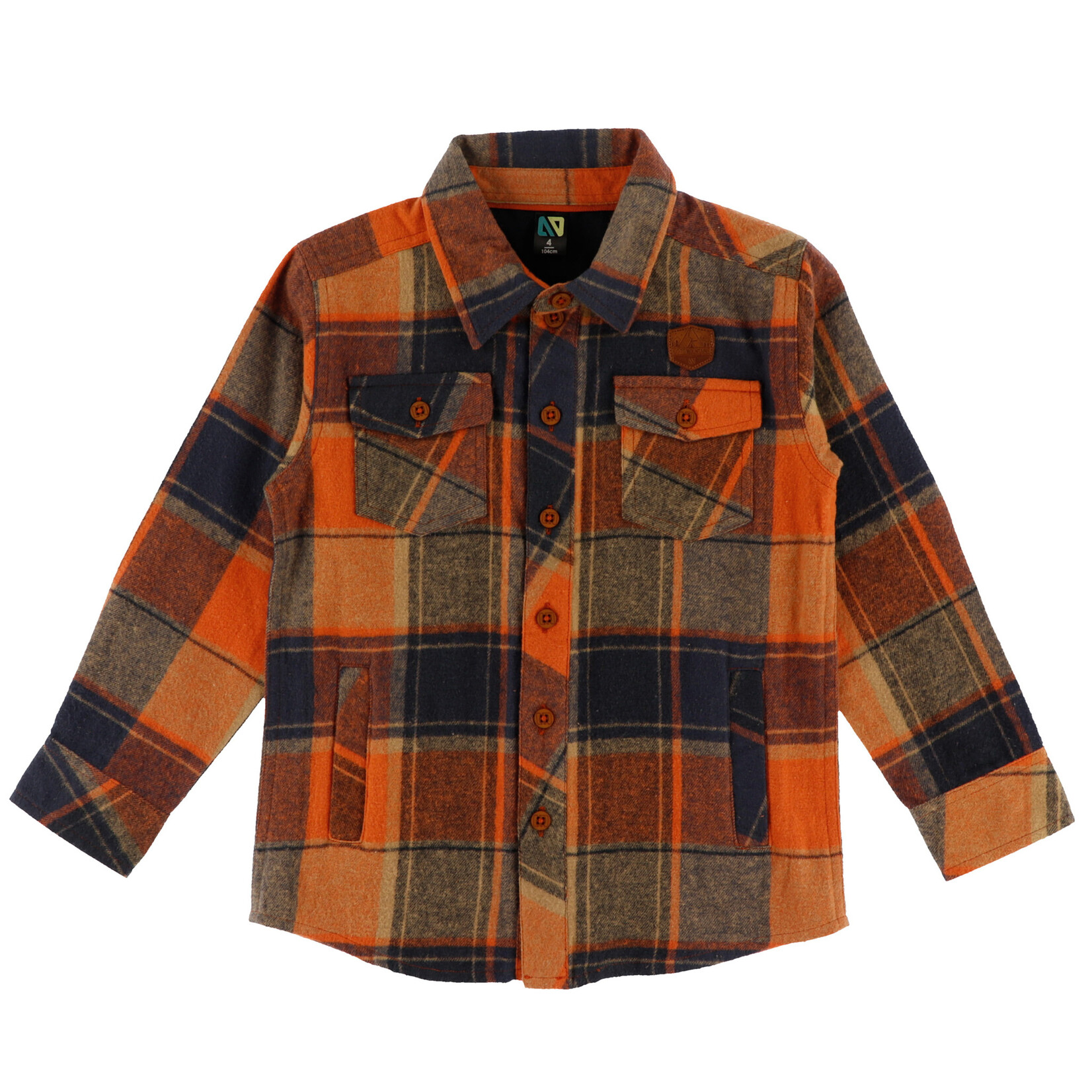 Nanö NANÖ - Chemise en flanelle à carreaux orange  'Gout d'aventure'