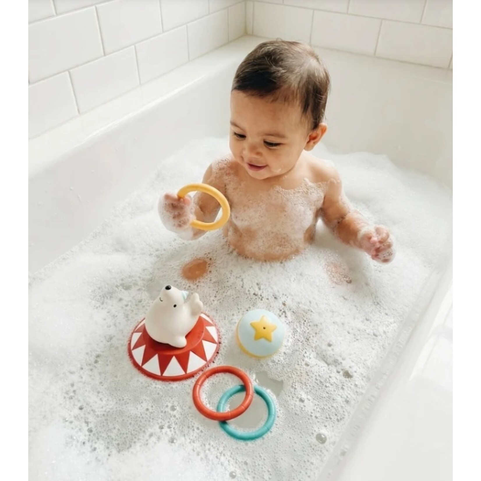 Itzy Ritzy ITZY RITZY - Jeu de lancer d'anneaux pour le bain Itzy Ring Toss™ - Thématique Cirque
