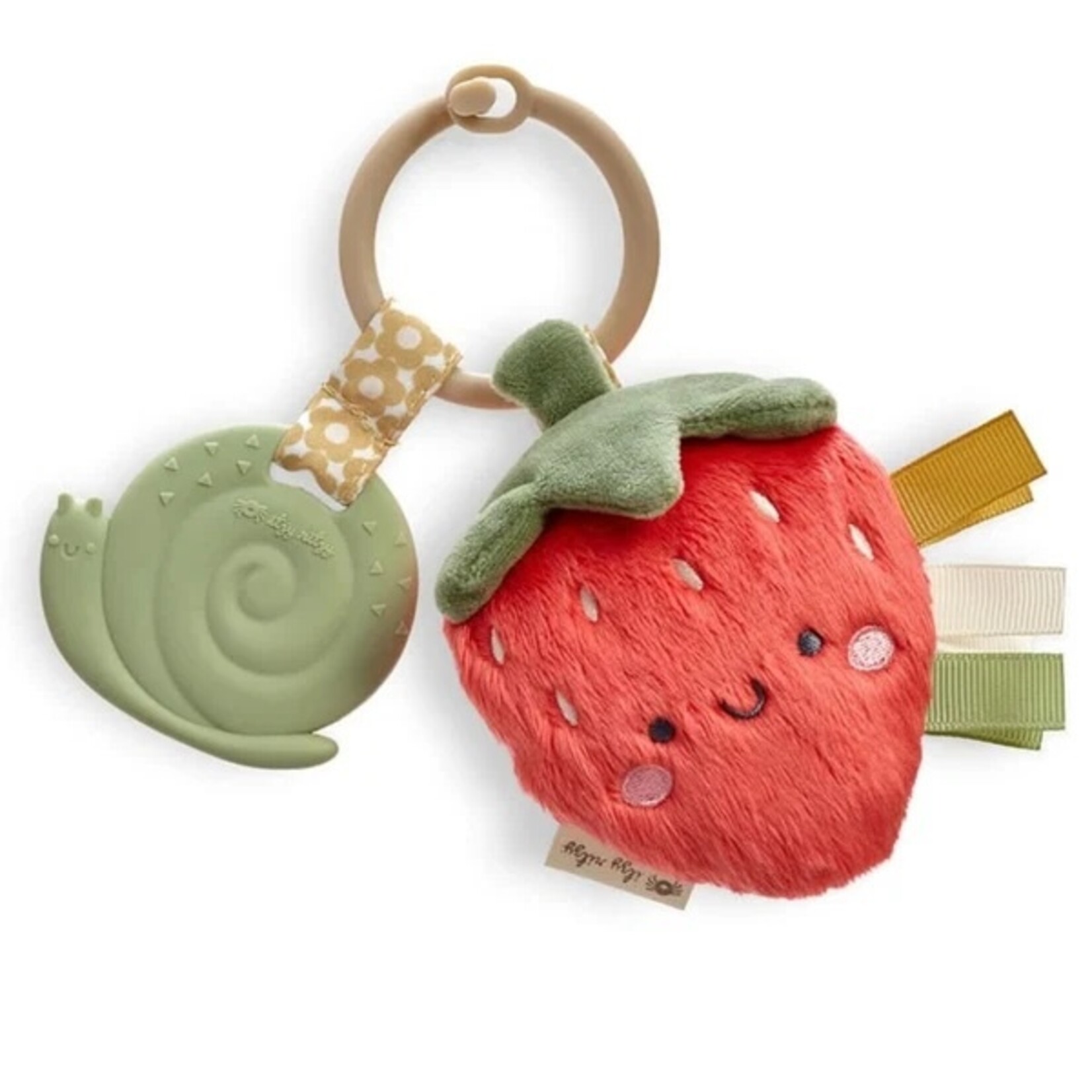 Itzy Ritzy ITZY RITZY - Anneau de dentition et peluche escargot et fraise - 'Itzy Pal'