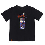 Nanö NANÖ - Navy blue short-sleeved T-shirt with hockey-flavored juice print 'PROMO'