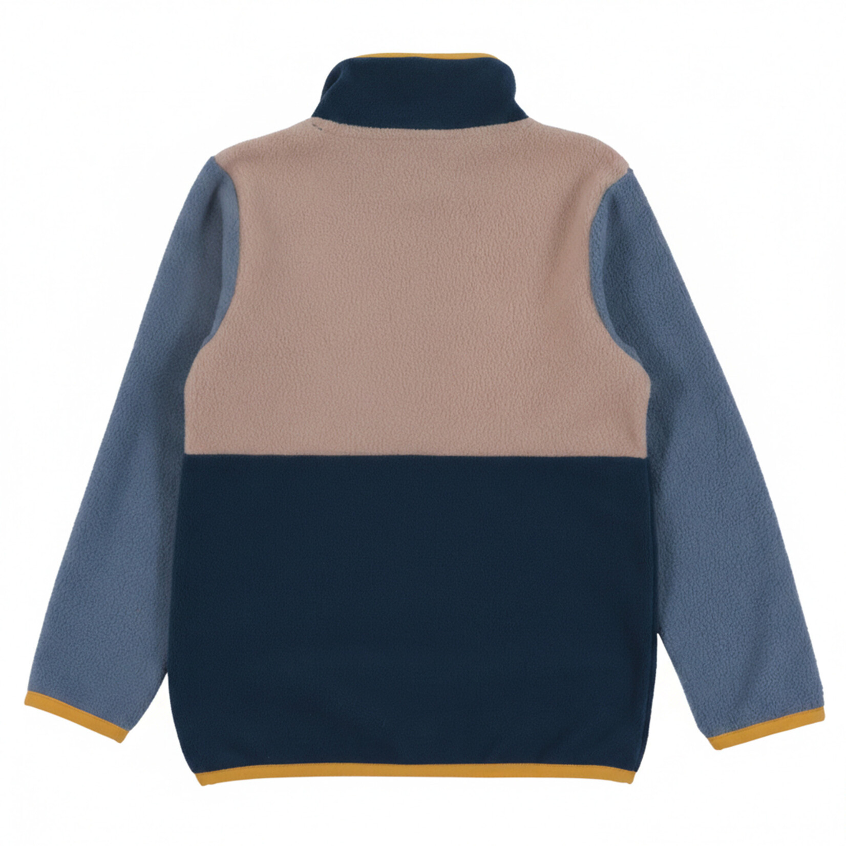 Nanö NANÖ - Couche de base deux pièces en micropolaire - Colorblock sarcelle, beige, bleu marine et accents jaunes