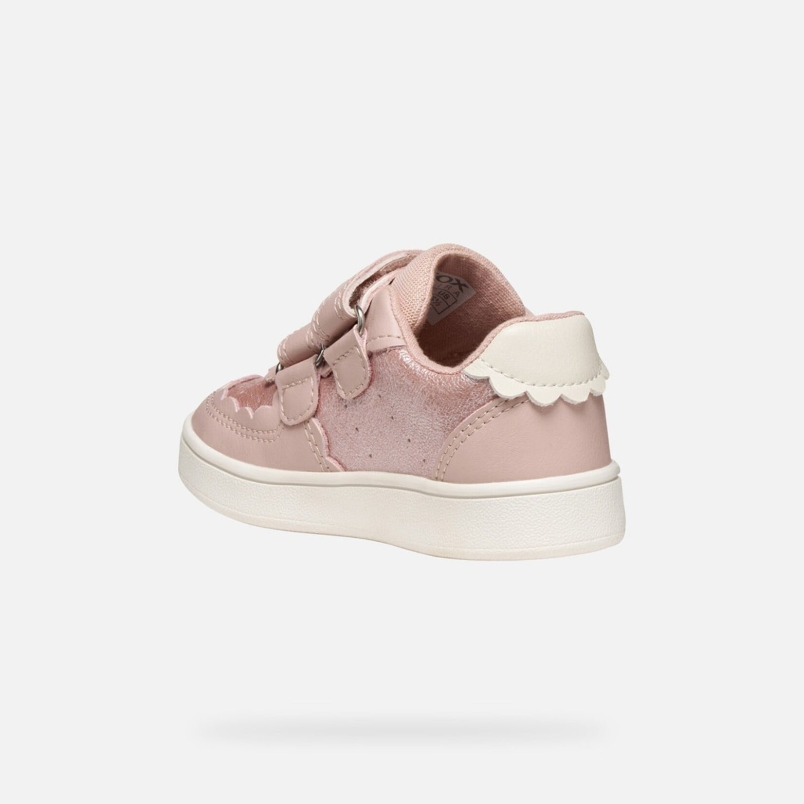 Geox GEOX - Chaussures brillantes rose de cuir synthétique 'Eclyper - Lt Rose'