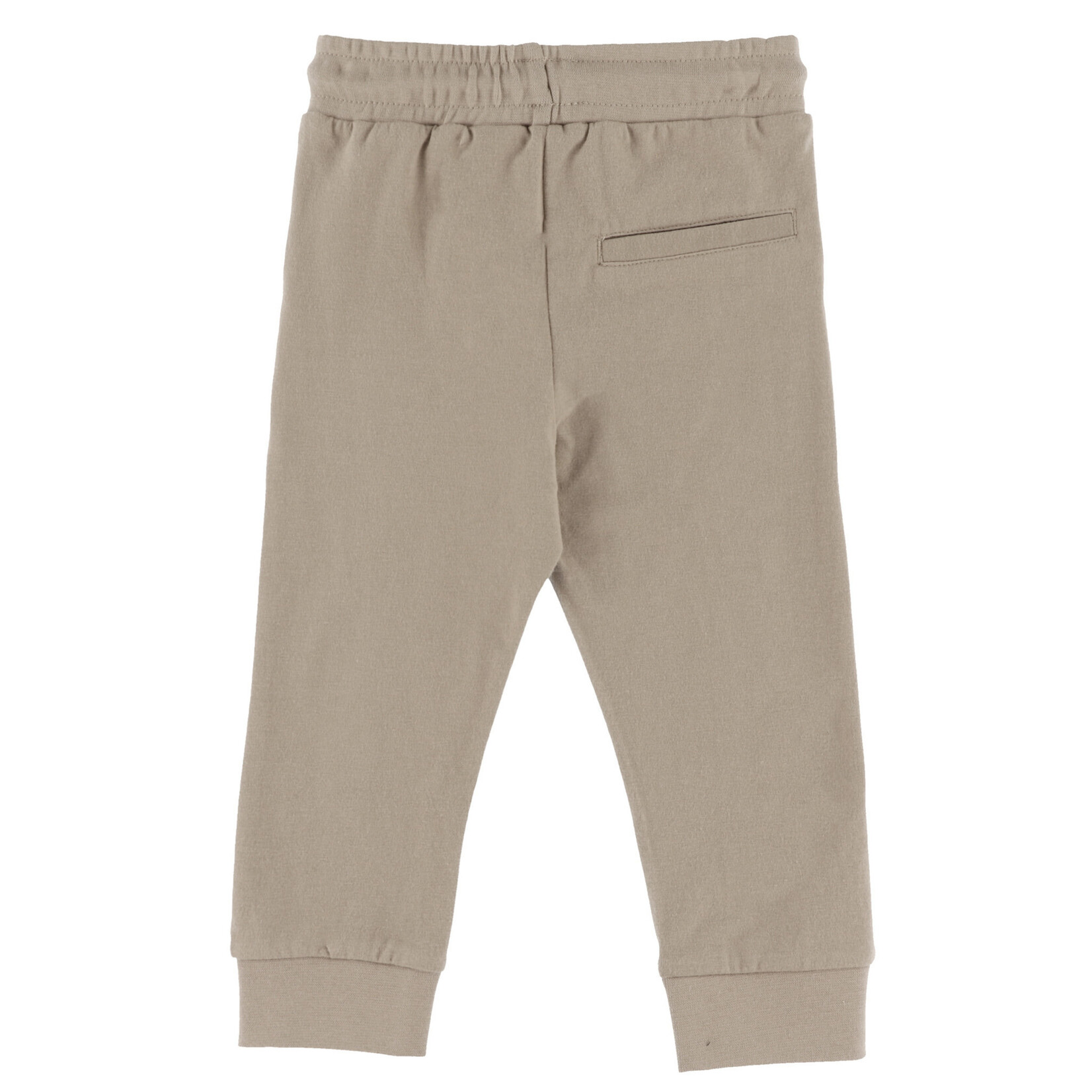 Nanö NANÖ - Ensemble 2 morceaux - Chandail taupe manches longues avec imprimé orignal et pantalon jogging brun 'Ma douce forêt'