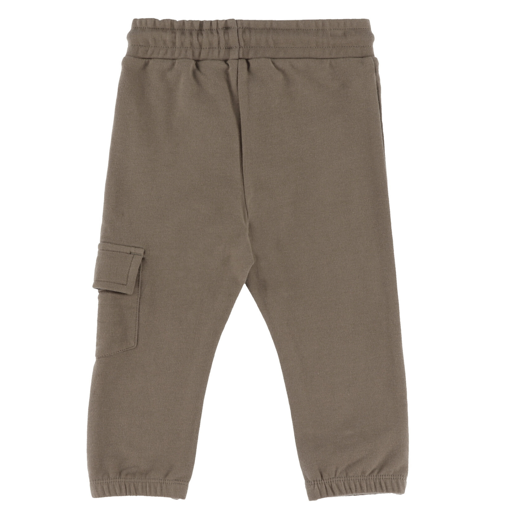 Nanö NANÖ - Ensemble 2 morceaux - Chandail vert manches longues avec broderies d'animaux et pantalon jogging brun 'Ma douce forêt'