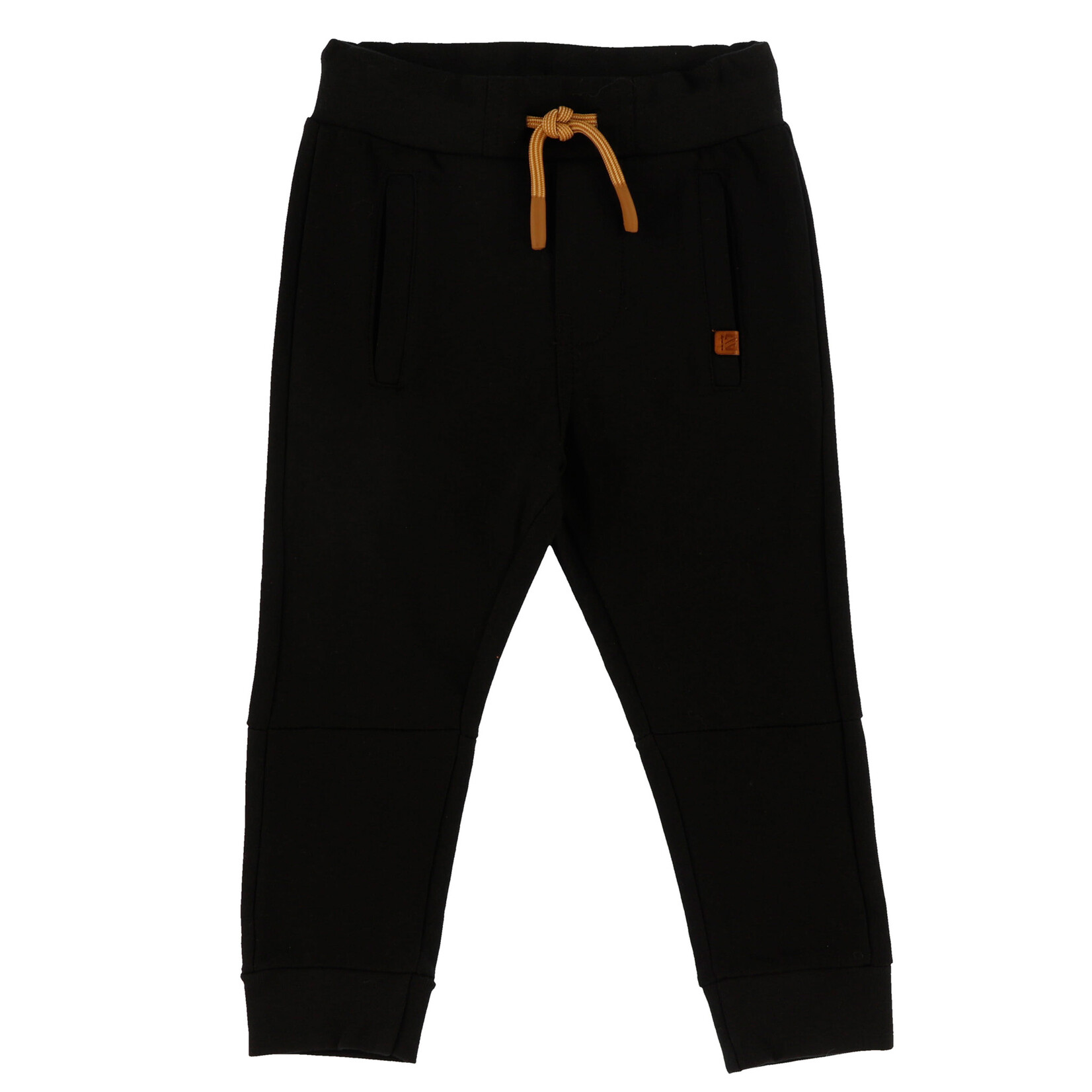 Nanö NANÖ - Ensemble 2 morceaux - Chandail ivoire à manches longues avec rayures bleu et pantalon jogging noir 'Roarr!'