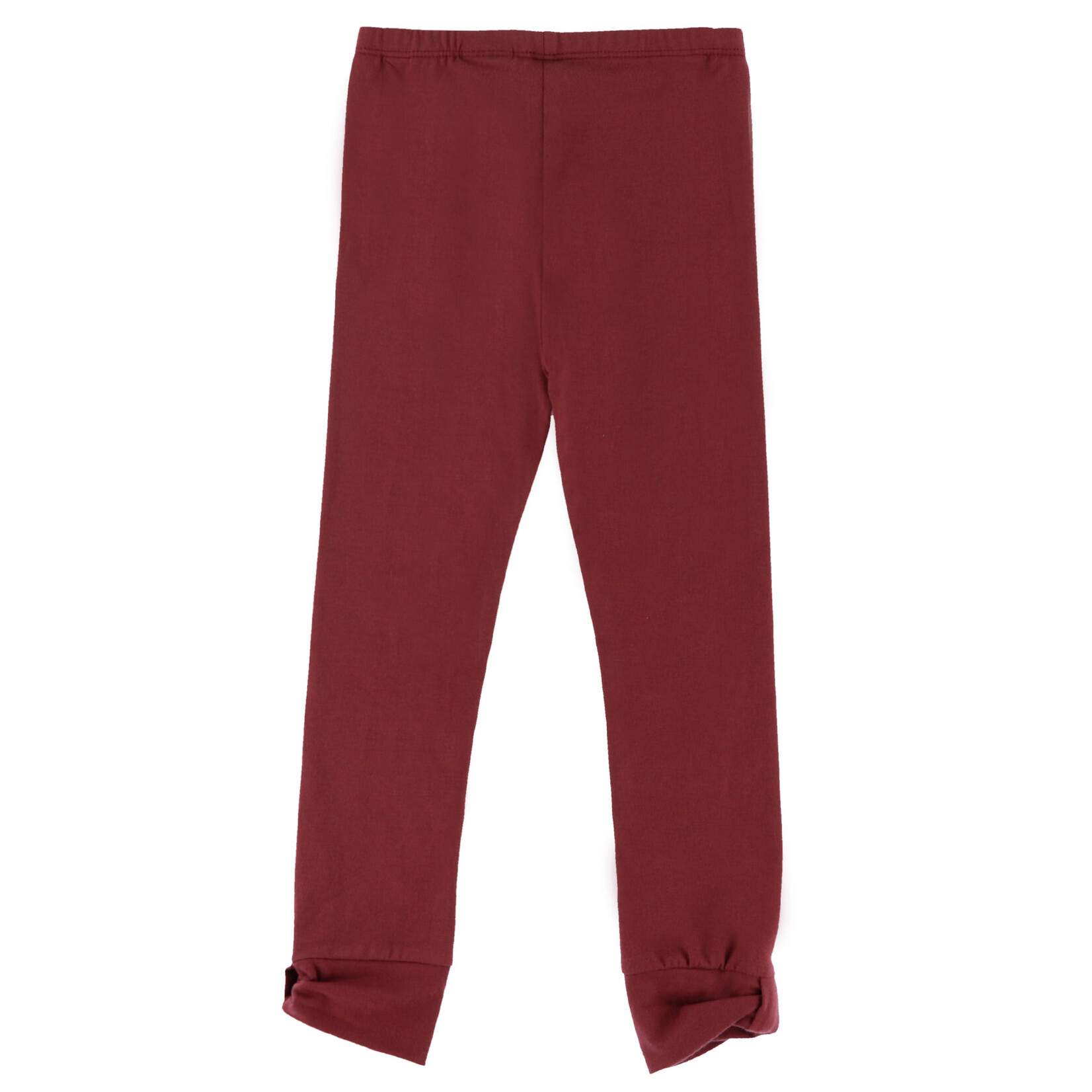 Nanö NANÖ - Legging en jersey uni bordeaux avec boucle au bas de jambe 'Douceur d'hiver'