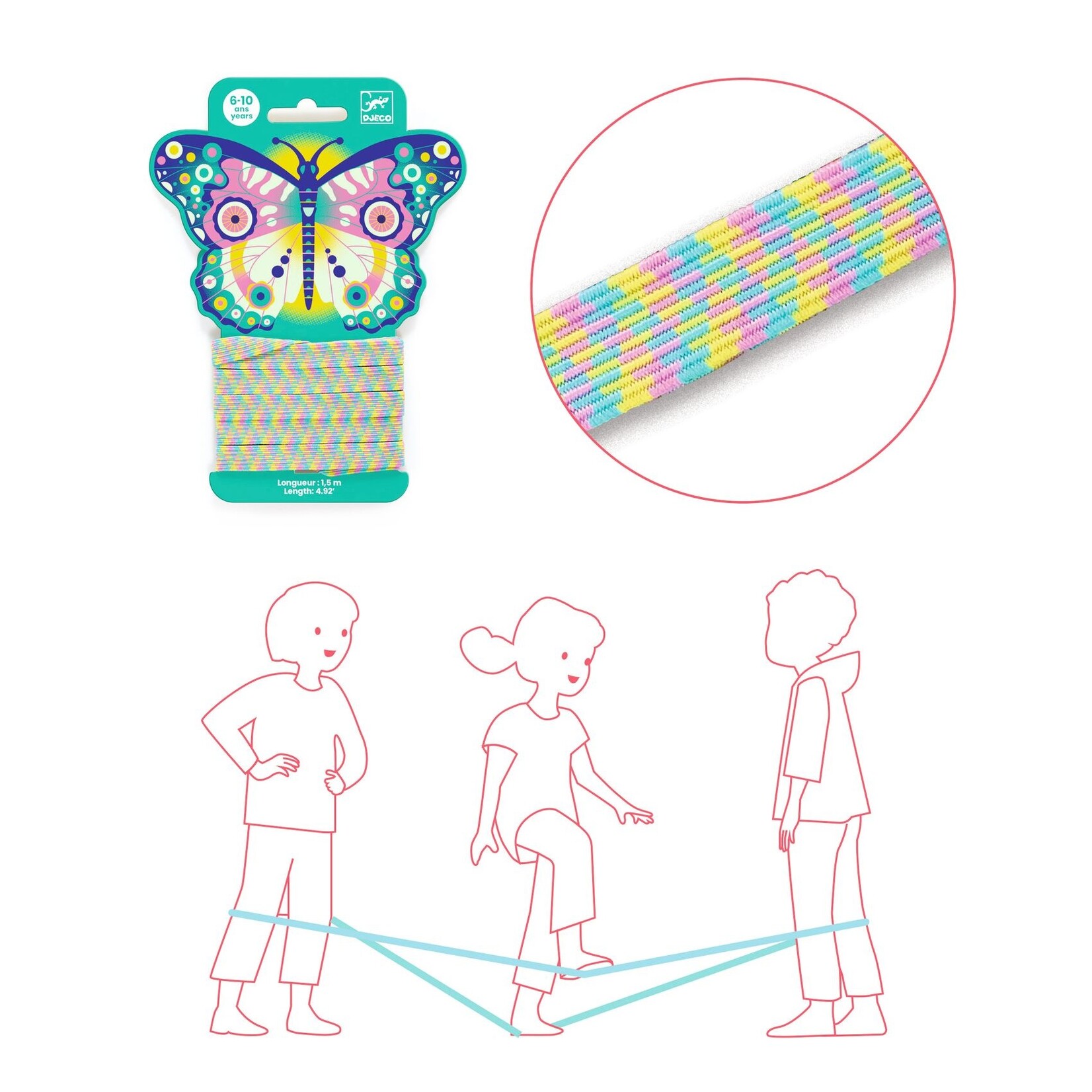 Djeco DJECO - Elastics band game 'Butterfly'