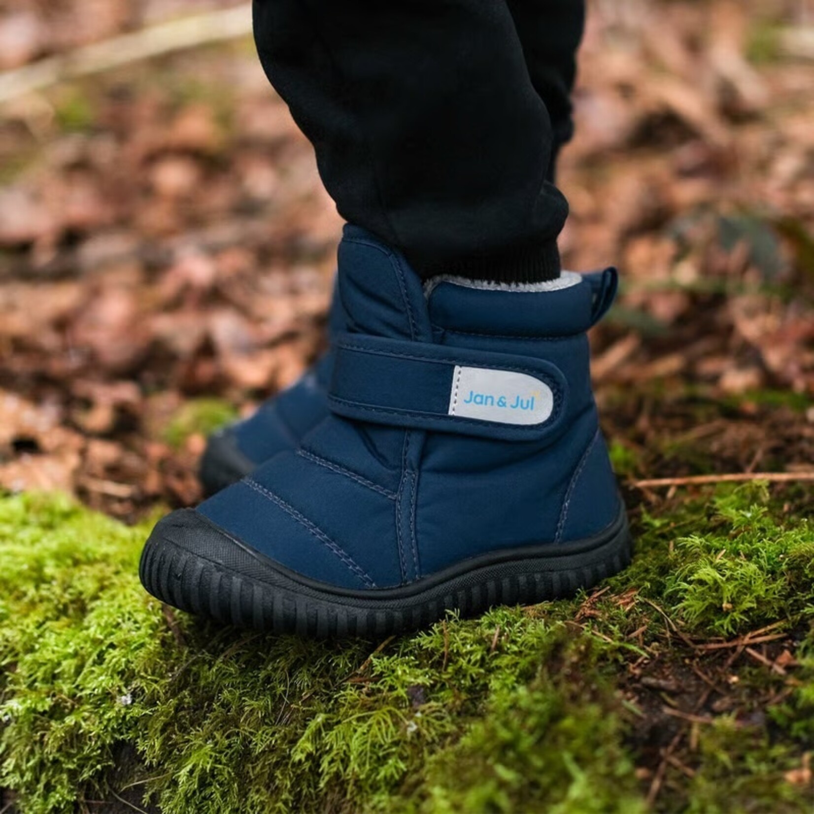 JAN&JUL JAN&JUL - Bottillons  'Toasty-Dry Booties' - Bleu marine foncé