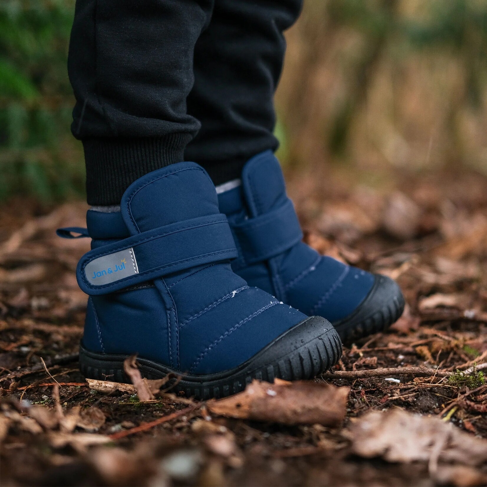 JAN&JUL JAN&JUL - Ankle Boots 'Toasty-Dry Booties' - Dark Navy