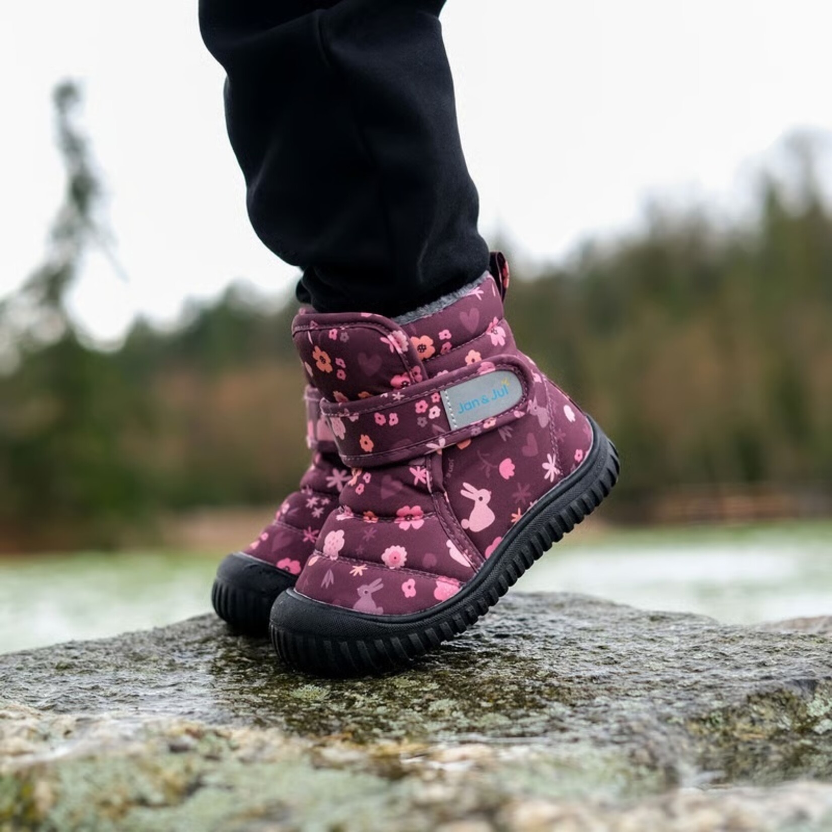 JAN&JUL JAN&JUL - Bottillons  'Toasty-Dry Booties' - Lapins du Jardin