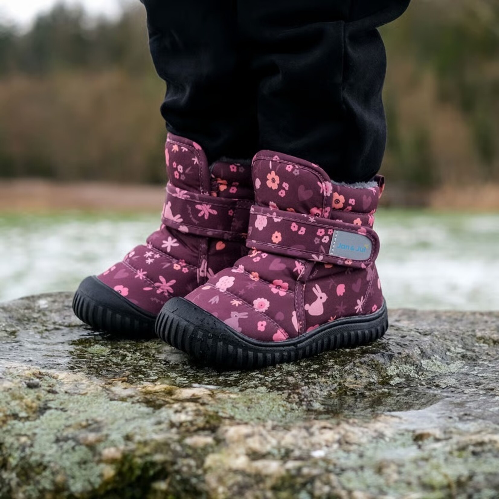 JAN&JUL JAN&JUL - Bottillons  'Toasty-Dry Booties' - Lapins du Jardin
