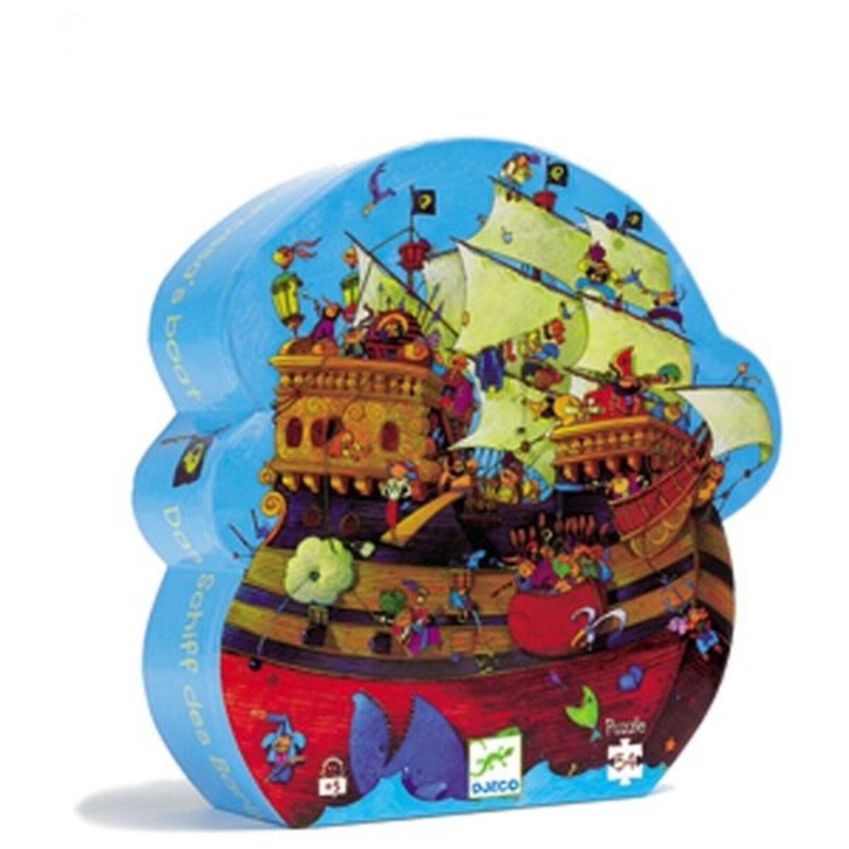 Djeco DJECO - Puzzle silhouette / Le bateau de Barberousse - 54 pcs