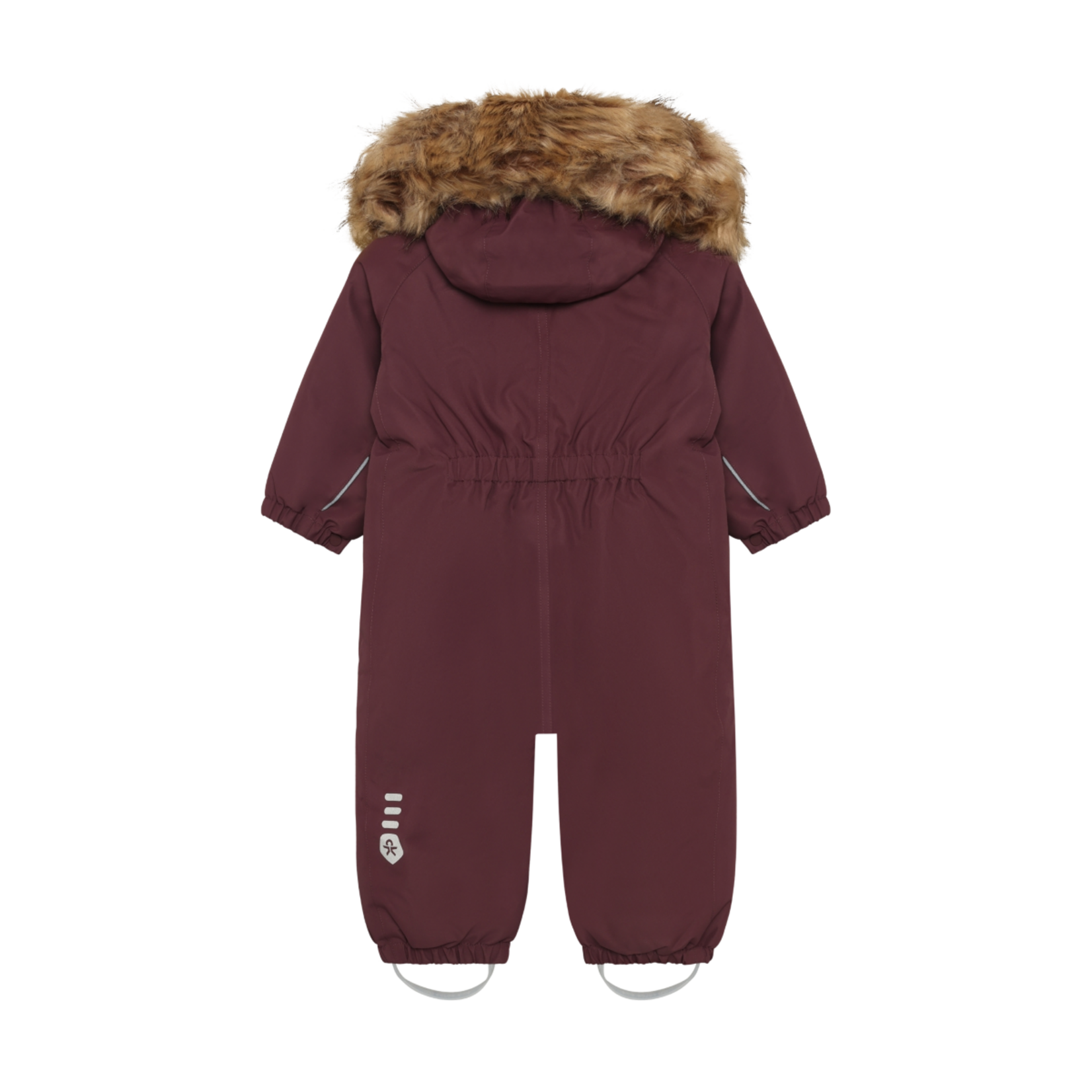 Color Kids COLOR KIDS - Habit de neige une pièce avec fausse fourrure - Uni bordeaux