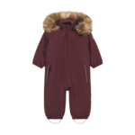 Color Kids COLOR KIDS - Habit de neige une pièce avec fausse fourrure - Uni bordeaux