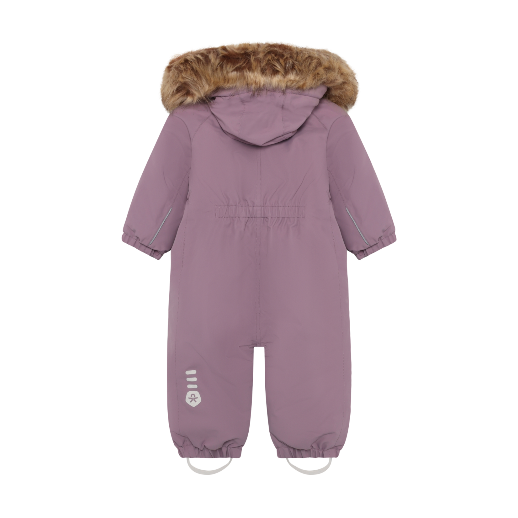 Color Kids COLOR KIDS - One-piece snowsuit with faux fur – Solid mauve-pink
