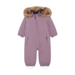 Color Kids COLOR KIDS - Habit de neige une pièce avec fausse fourrure - Uni rose mauve