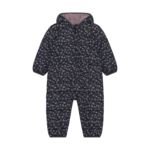 Color Kids ** PROMO LÊVE-TÔT**  COLOR KIDS - Combinaison de neige pour bébé noir avec petites fleurs