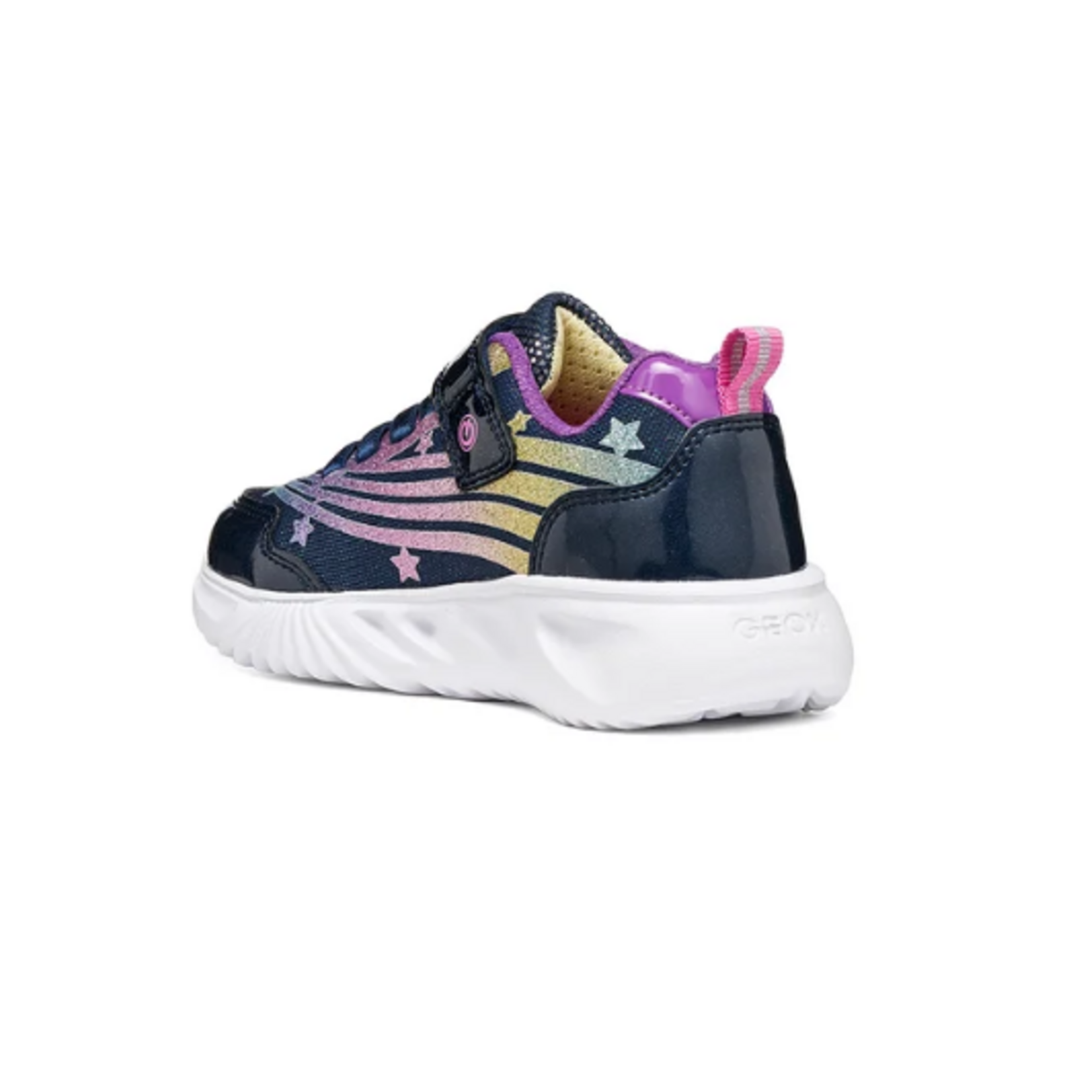 Geox GEOX - Light-up sports shoes 'J. Assister - Navy/Purple'