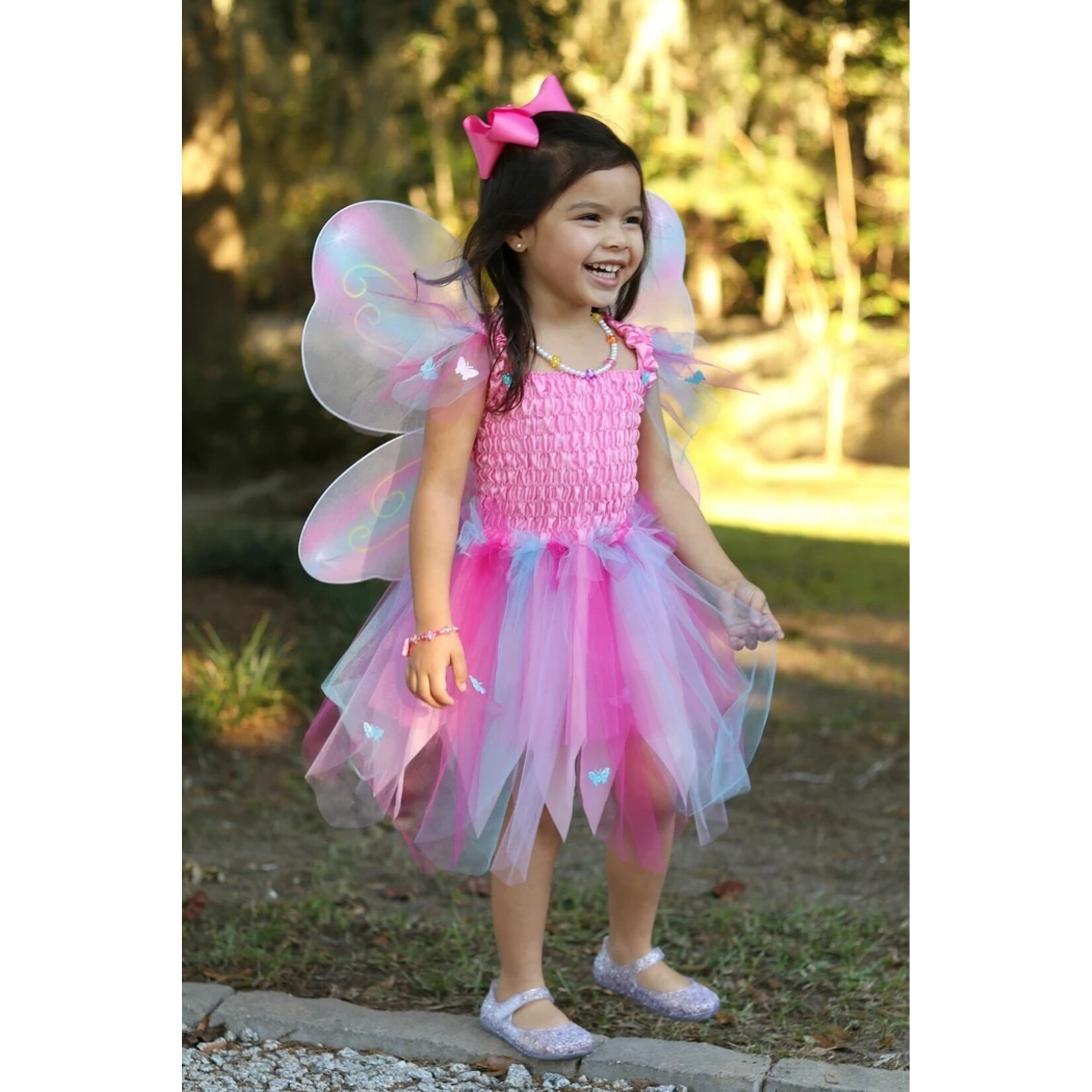 Great Pretenders GREAT PRETENDERS - Robe à tutu multicolore avec ailes de papillons et baguette (5-6 ans)