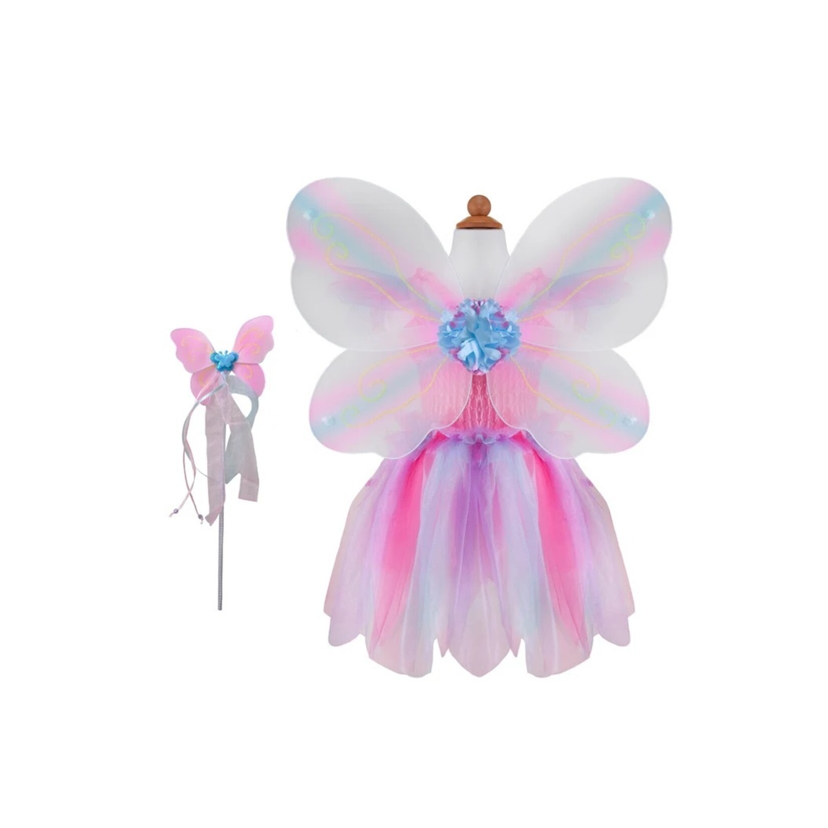 Great Pretenders GREAT PRETENDERS - Robe à tutu multicolore avec ailes de papillons et baguette (5-6 ans)