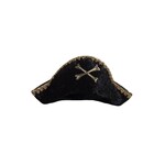Great Pretenders GREAT PRETENDERS - Chapeau de pirate en velour noir "Captain Hook"