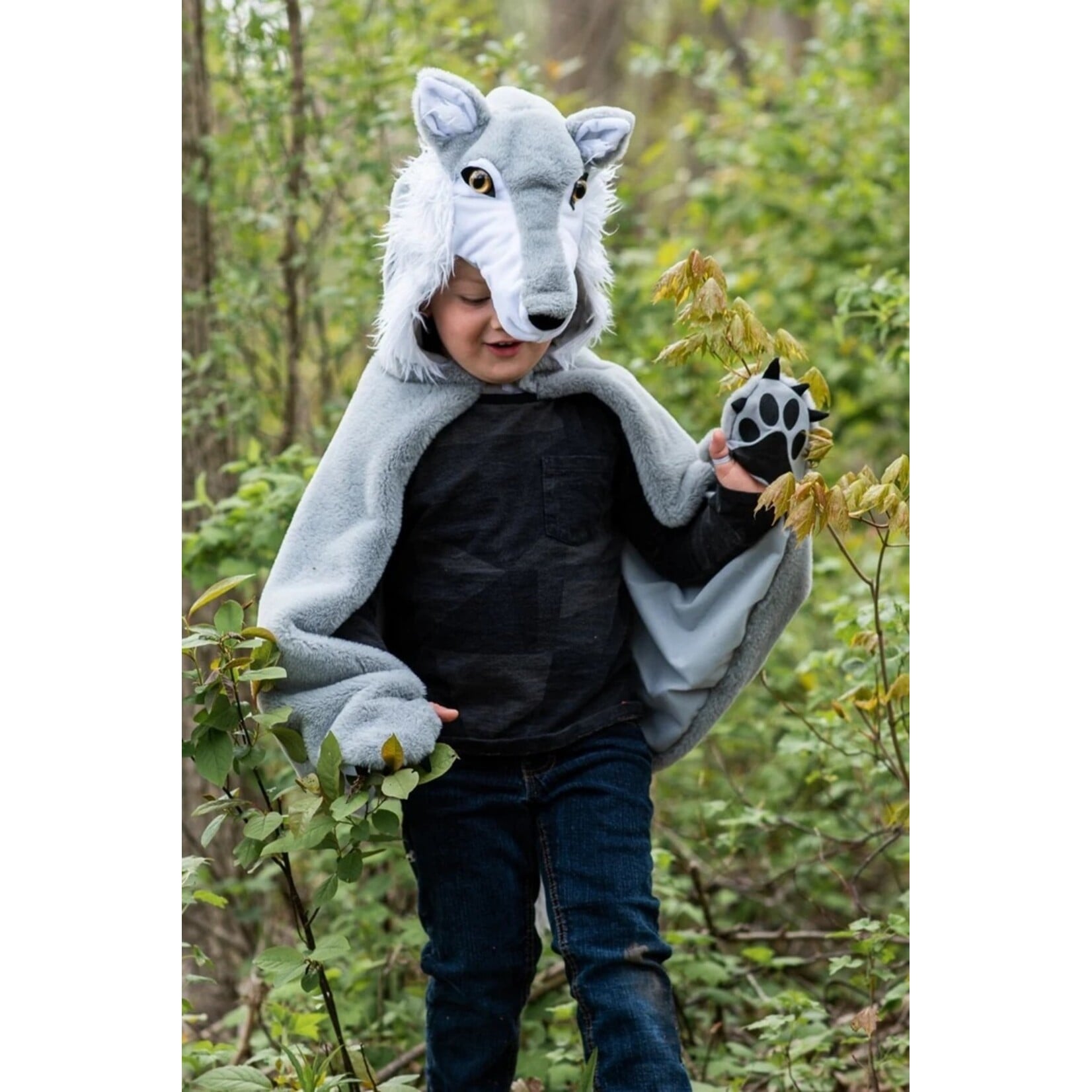 Great Pretenders GREAT PRETENDERS - Woodland storybook wolf cape (4–6 years old)