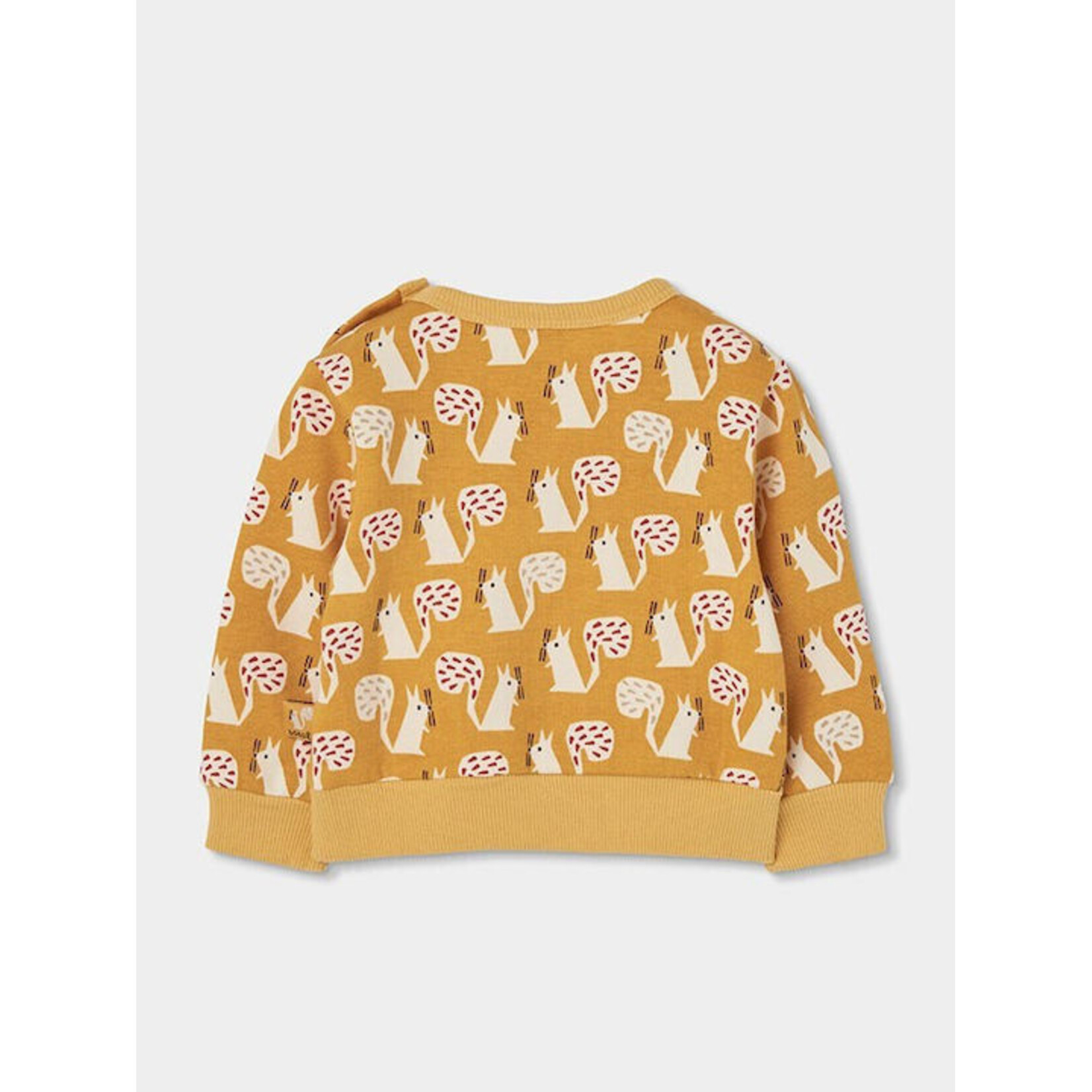 Boboli BOBOLI - Ensemble 2 pièces - Chandail manches longues avec imprimé écureuil et pantalon souple en velour cotelé