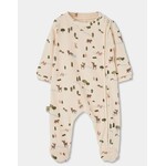 Boboli BOBOLI - Warm velour pyjamas with a forest print.