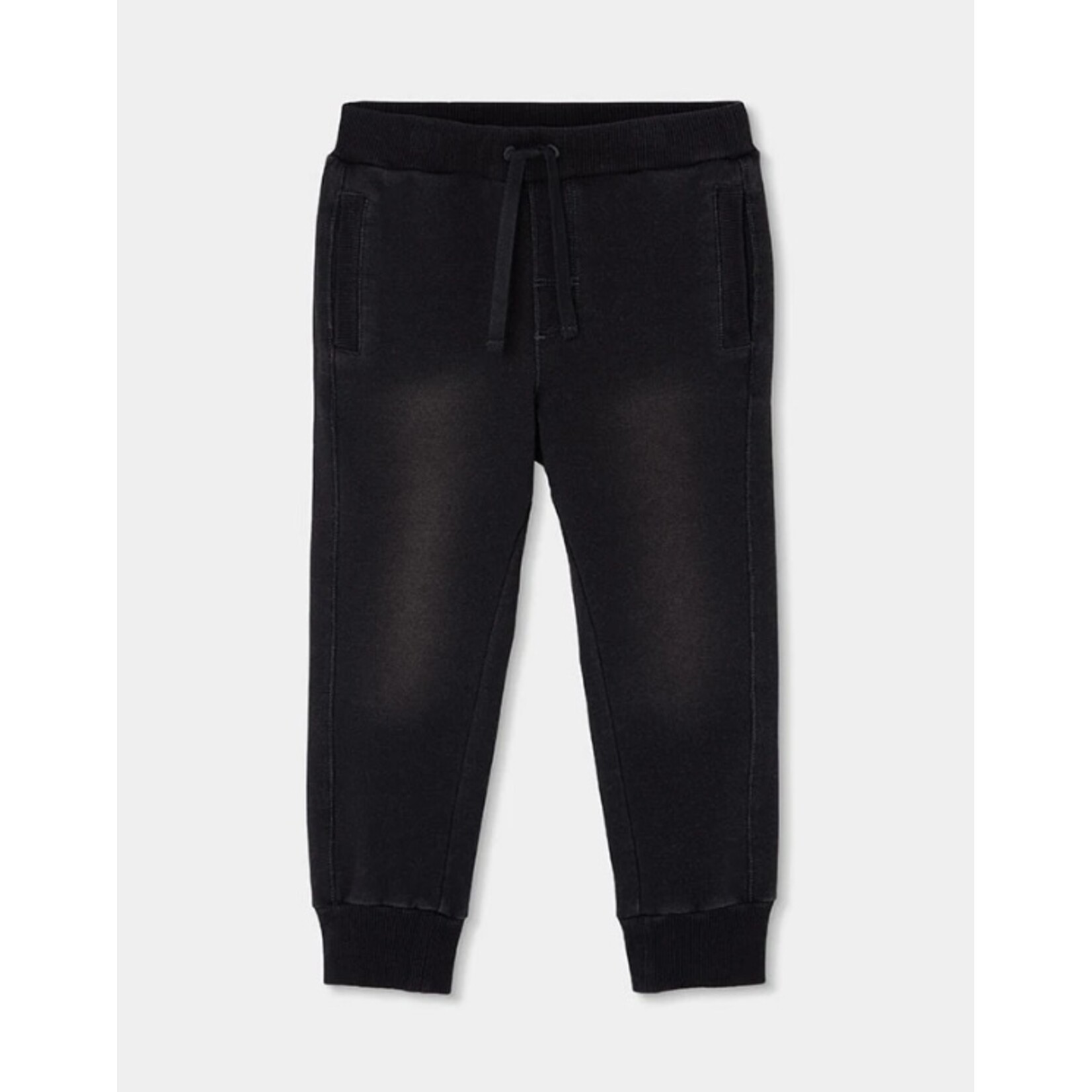 Boboli BOBOLI - Soft black denim-look joggers