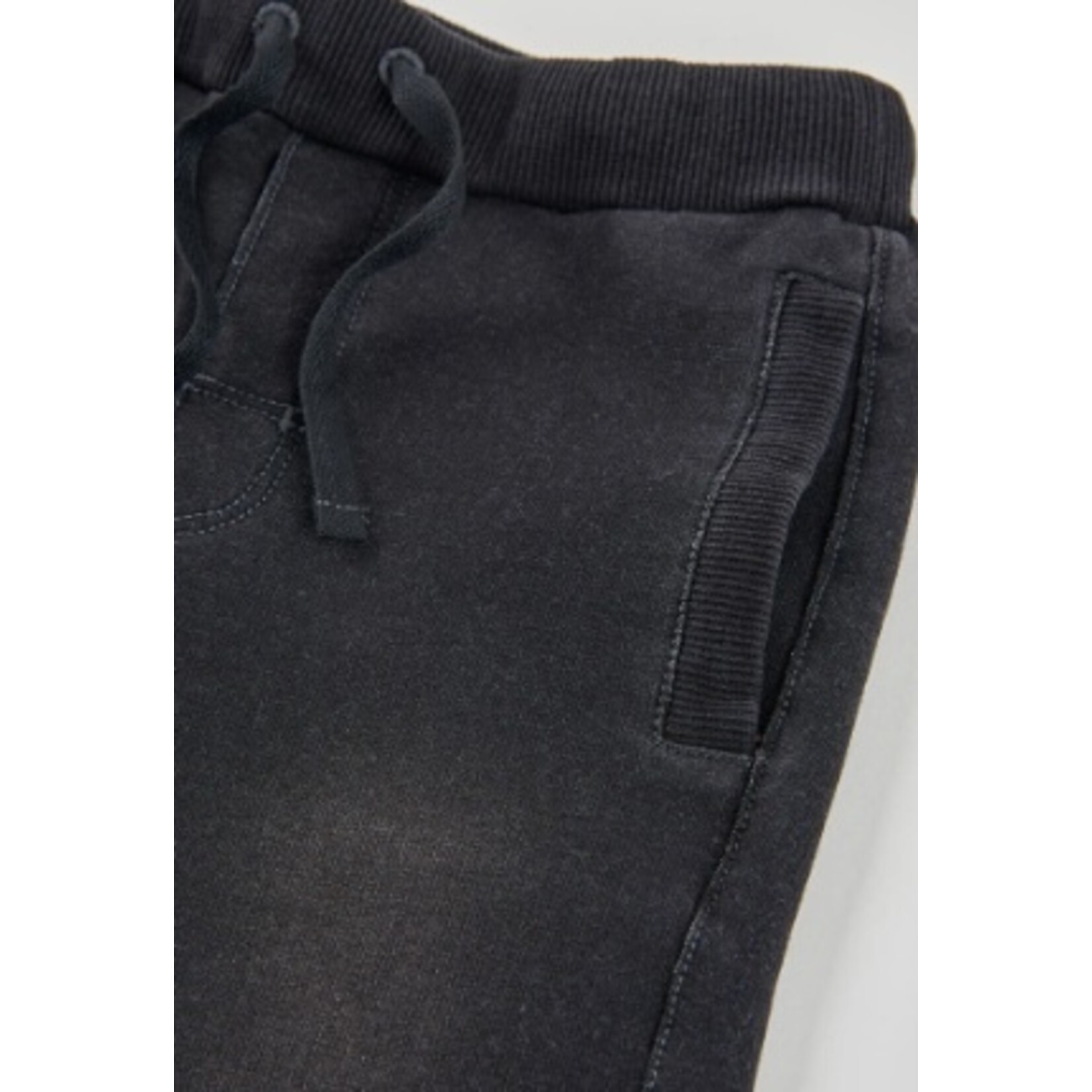 Boboli BOBOLI - Soft black denim-look joggers