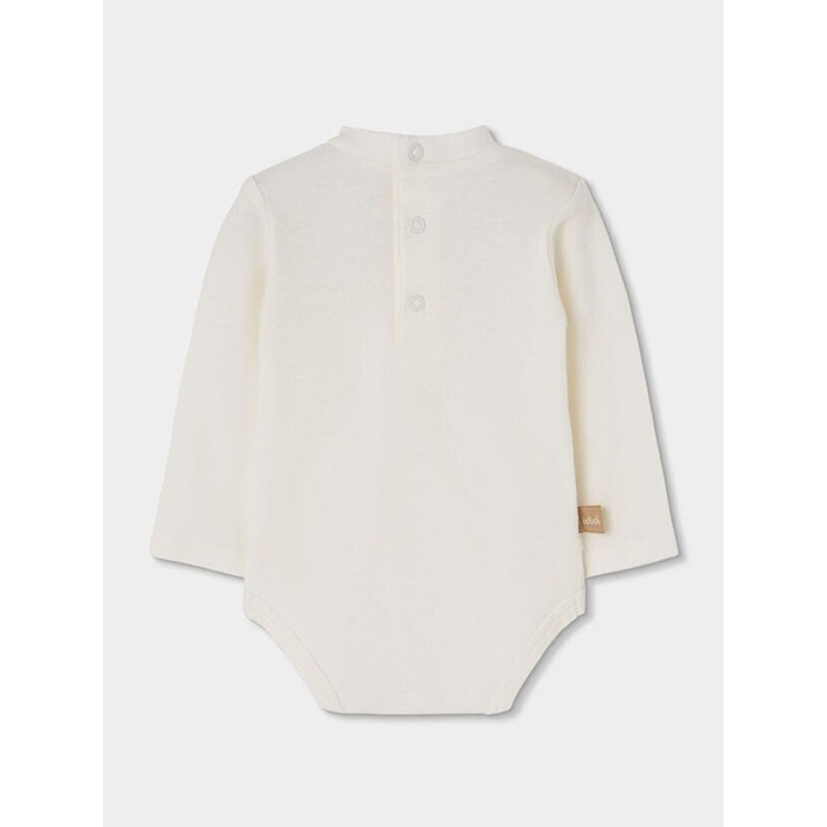 Boboli BOBOLI - 2-Piece Set – Long-Sleeve White Bodysuit and Forest Animal Print Overalls