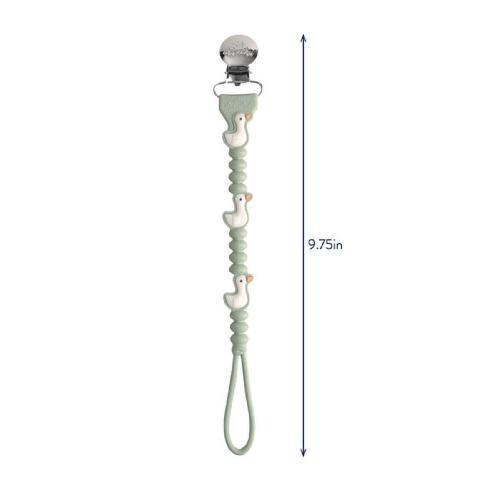 Itzy Ritzy ITZY RITZY - Attache-suce en silicone - Sauge avec oies - 'Sweetie Strap Plus'