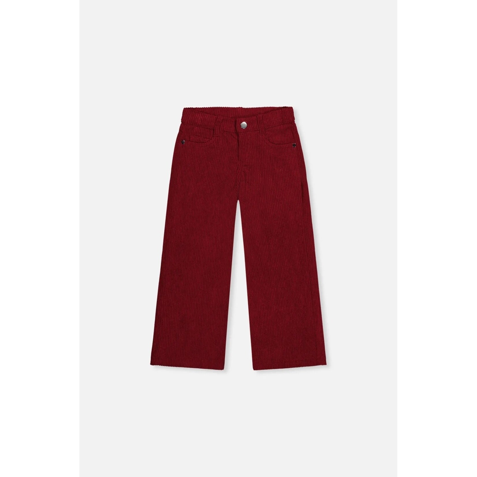 Deux par Deux DEUX PAR DEUX - Pantalon large en velours côtelé extensible brun rougeâtre 'Les essentiels filles'