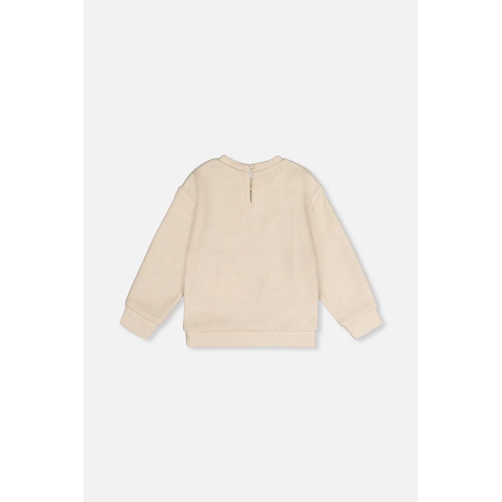 Deux par Deux DEUX PAR DEUX - Chandail scintillant beige avec noeuds noirs 'Occasions Chic'