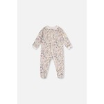 Deux par Deux DEUX PAR DEUX - Pyjama une-pièce en coton biologique beige imprimé fleurs