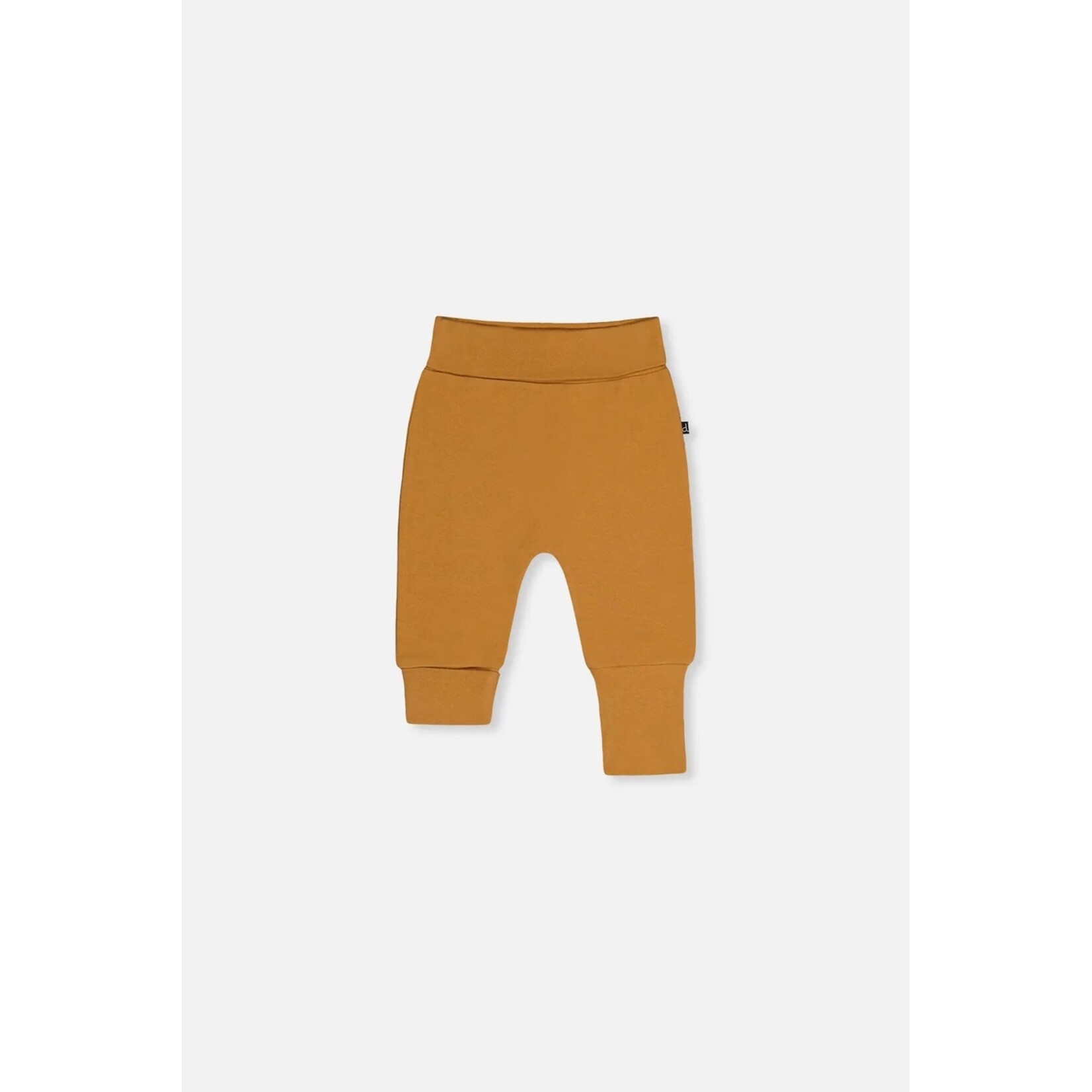 Deux par Deux  DEUX PAR DEUX - Cinnamon brown organic cotton grow-with-me pants
