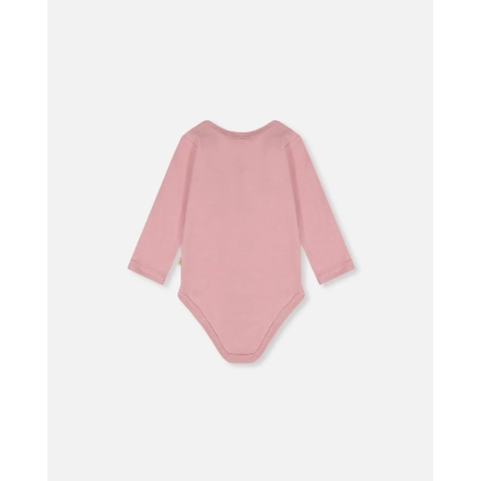 Deux par Deux DEUX PAR DEUX -Cache-couche évolutif vieux rose en coton biologique avec imprimé de hérisson